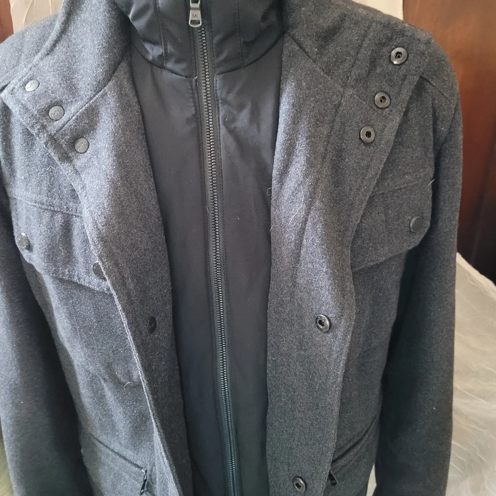 Michael Kors Wool Farm Coat Sz M - Picture 5 of 12